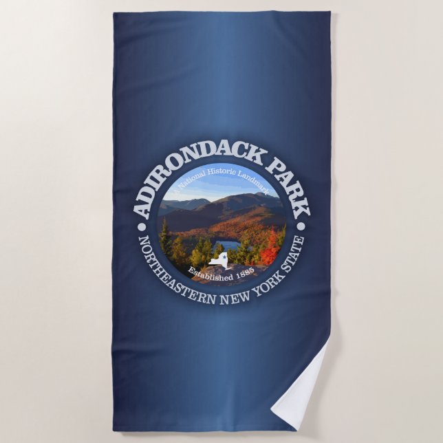 Adirondack Park Beach Towel (Front)