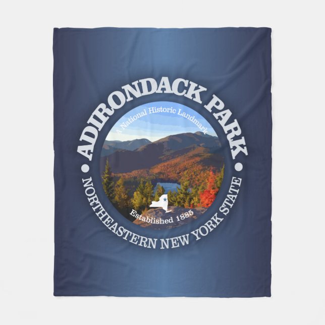 Adirondack Park Fleece Blanket (Front)