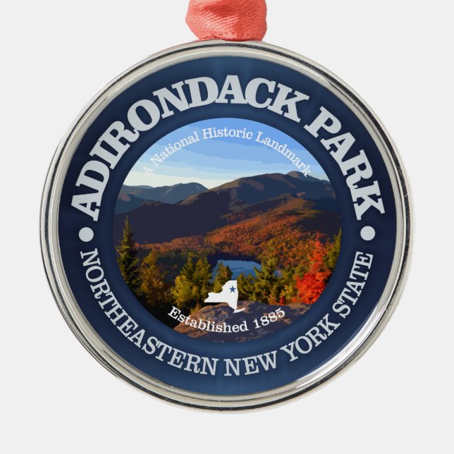 Adirondack Park Metal Tree Decoration (Front)