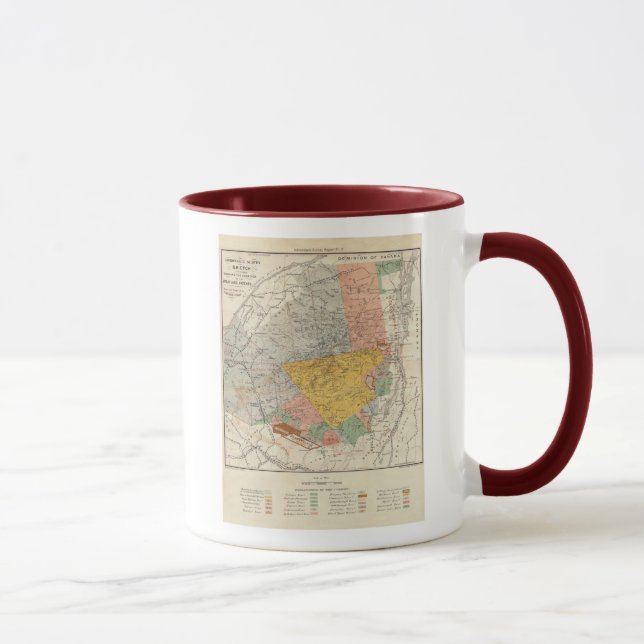 Adirondack Survey Sketch - Verplanck Colvin Map Mug (Right)