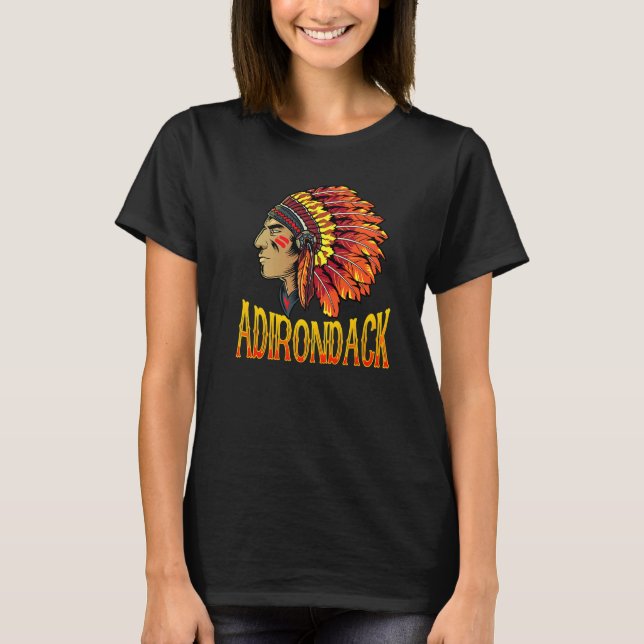 Adirondack Tribe Native American Adirondack Herita T-Shirt (Front)