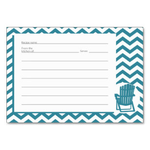 Adirondack Zig zag Pattern Recipe Cards