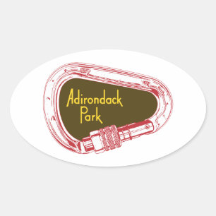 Adirondacks Climbing Carabiner Oval Sticker