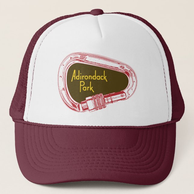 Adirondacks Climbing Carabiner Trucker Hat (Front)