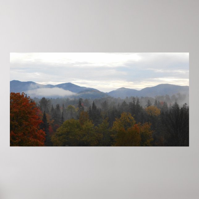 Adirondacks High Peaks Mountains Autumn Poster (Front)