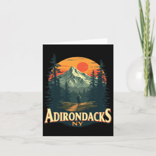 Adirondacks Hiking Mountain Enthusiasts Apparel Un Card