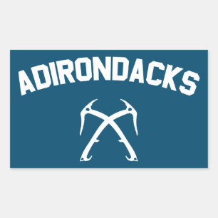 Adirondacks Ice Climbing Rectangular Sticker
