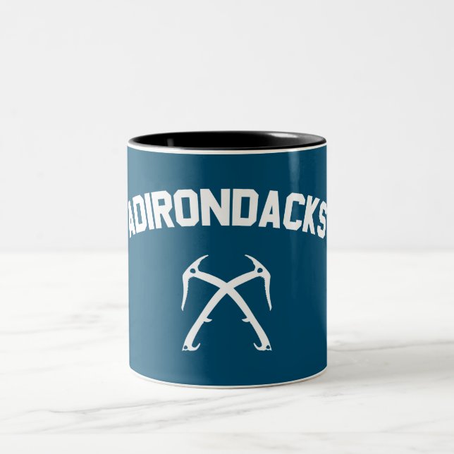 Adirondacks Ice Climbing Two-Tone Coffee Mug (Center)