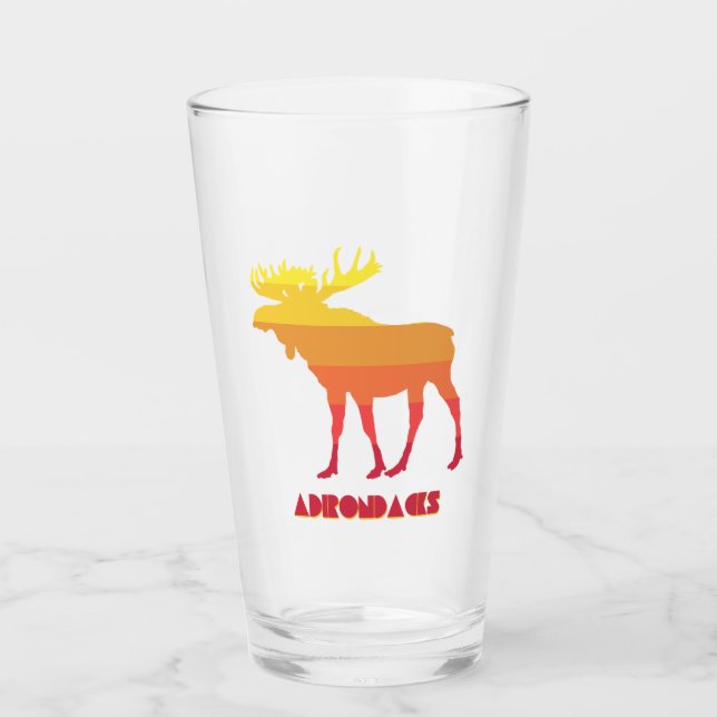 Adirondacks Moose Glass (Front)