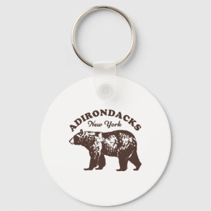 Adirondacks Ny Bear Retro Vintage Style Hiking Mou Key Ring