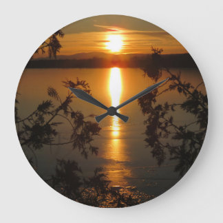 Adirondacks (NY) Sunset Photo Wall Clock