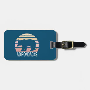 Adirondacks Retro Bear Luggage Tag