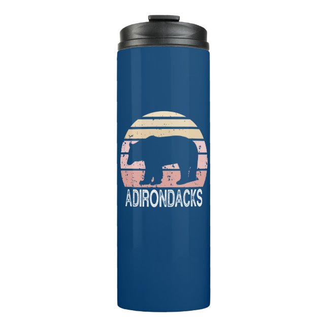 Adirondacks Retro Bear Thermal Tumbler (Front)
