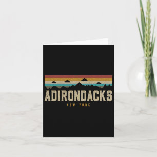 Adirondacks Vintage Mountains Hiking Camping New Y Card