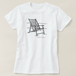 Adirondak chair on the beach T-Shirt