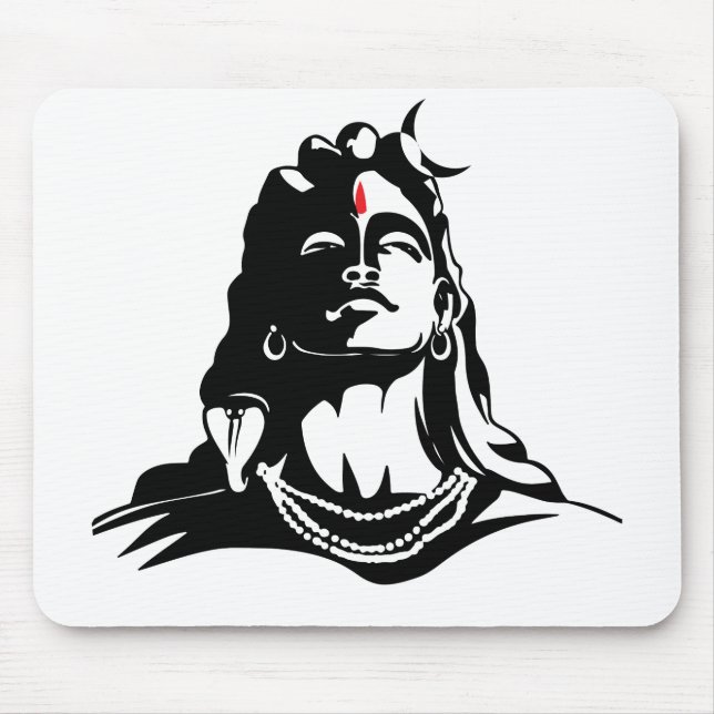 Adiyogi Mahadev Om Namah Shivaya Hindu Mouse Mat (Front)