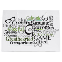 Adjective Word Cloud beginning with letter G