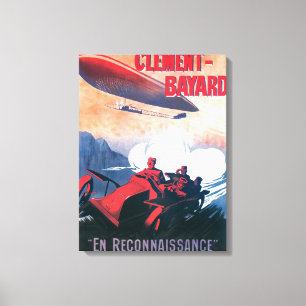 Adjudant Vincenot WWI Airship Promotional Poster Canvas Print