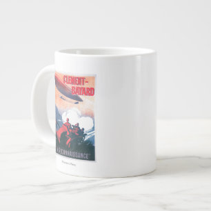 Adjudant Vincenot WWI Airship Promotional Poster Large Coffee Mug