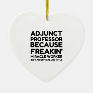 ADJUNCT PROFESSOR CERAMIC TREE DECORATION