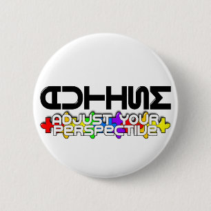 Adjust Your Perspective 6 Cm Round Badge
