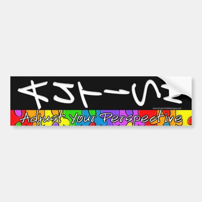 Adjust Your Perspective Bumper Sticker (Front)