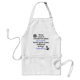 ADJUST YOUR SAILS ANCHOR AND WHEE STANDARD APRON