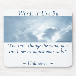 ADJUST YOUR SAILS - Bright Sky Mouse Mat