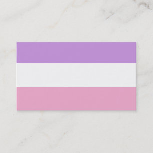 ADJUSTABLE Pink, White & Lavender Business Card