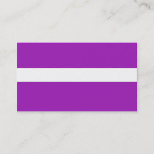 ADJUSTABLE Purple & White Business Card