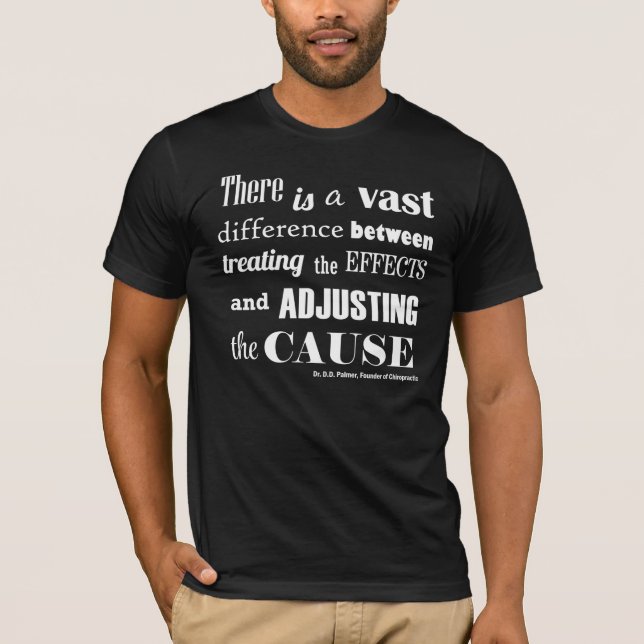 Adjusting The Cause Custom Chiropractic T-Shirt (Front)
