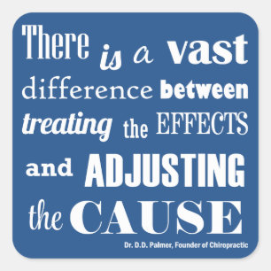 Adjusting the Cause Quote Chiropractic Stickers