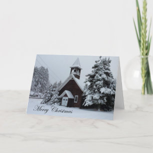 ADKs Merry Christmas...the Church in the Woods Holiday Card