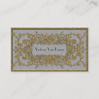 Adlamchelle Winter Elegant Professional Business Card