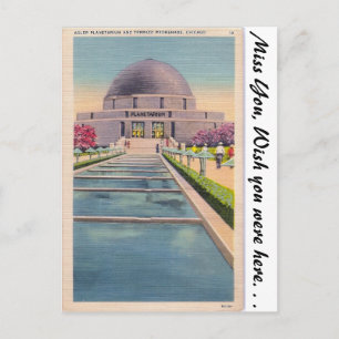 Adler Planetarium, Chicago, Illonois Postcard