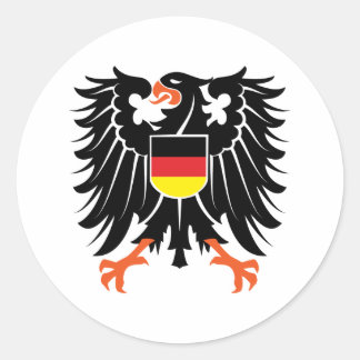 Adler Wappen Germany eagle crest Germany Classic Round Sticker