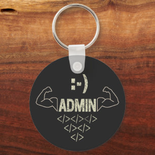Admin Administrator IT Sysadmin Computer Scientist Key Ring