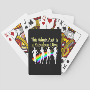 ADMIN ASST IS A FABULOUS DIVA PLAYING CARDS