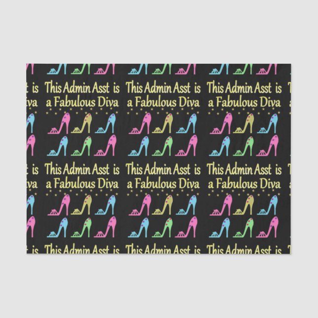 ADMIN ASST SHOE LOVER DESIGN TISSUE PAPER (Front)