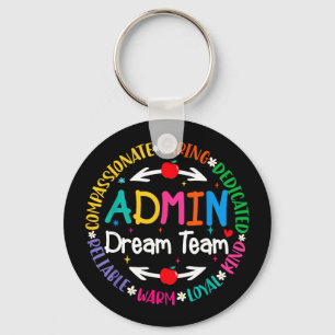 Admin dream team back to school front office key ring
