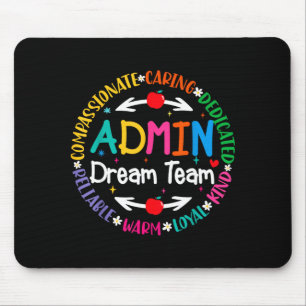 Admin dream team back to school front office mouse mat