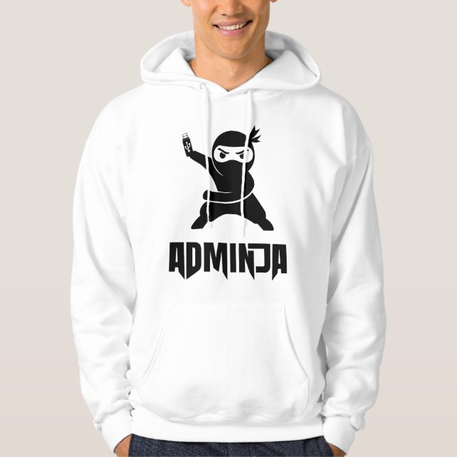 Admin Funny saying Nerd Computer Specialist Hoodie (Front)