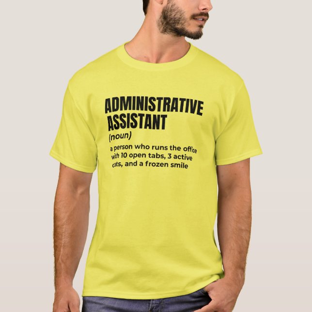 Admin Humour: Gift for the Real Boss T-Shirt (Front)