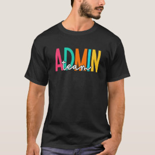 Admin Office Team Back To School Matching Group Sq T-Shirt