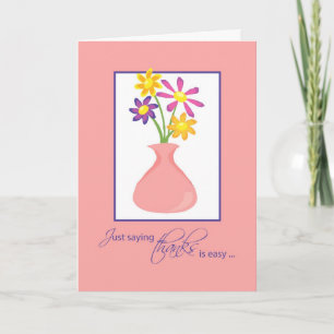 Admin Pro Day Flowers Thanks Thank You Card