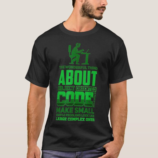 Admin Programmer Linu Binary Code T-Shirt (Front)