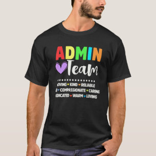 Admin School Assistant Squad Principal Team Admini T-Shirt