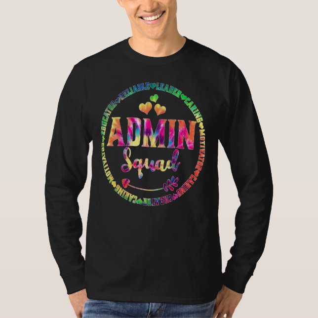 Admin Squad Admin Assistants Office Squad Team Vin T-Shirt (Front)