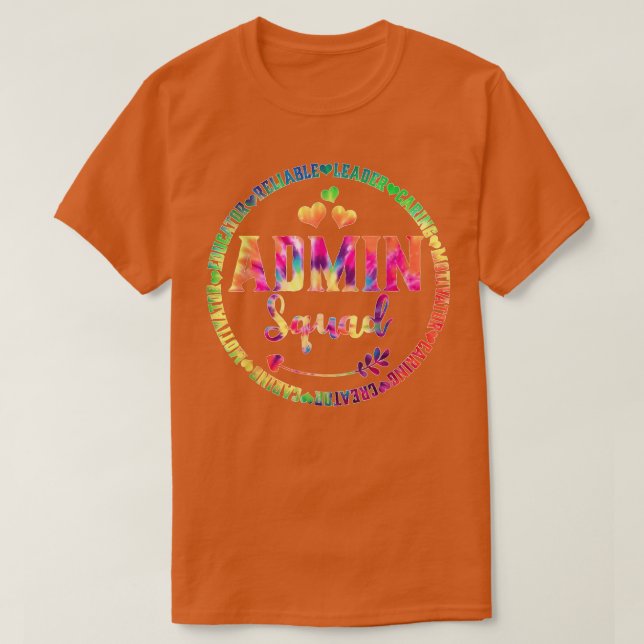 Admin Squad Admin Assistants Office Squad Team Vin T-Shirt (Design Front)