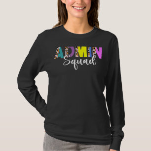 Admin Squad Assistant Leopard Administrator Office T-Shirt